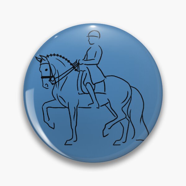 Item preview, Minimalist Sketch of Dressage Horse and Rider designed and sold by DappledMoon.