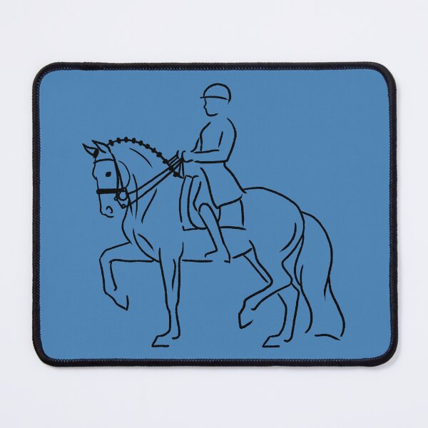Item preview, Minimalist Sketch of Dressage Horse and Rider designed and sold by DappledMoon.