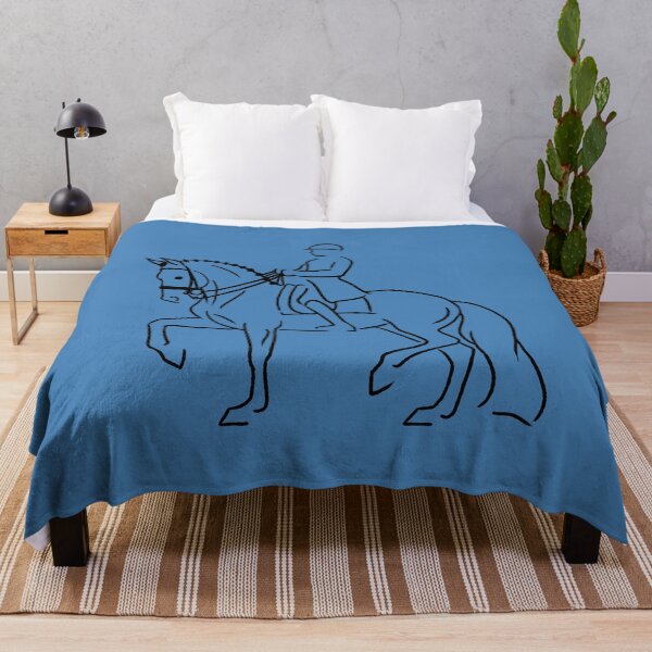 Item preview, Minimalist Sketch of Dressage Horse and Rider designed and sold by DappledMoon.
