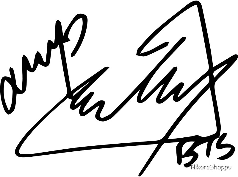 "BTS Signature of Jimin" by Redbubble