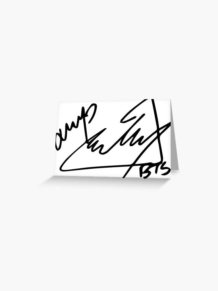 BTS Jimin ジミン 直筆サイン入り Autographed card 大阪超高品質