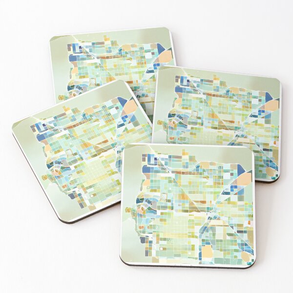 Item preview, Las Vegas Nevada City Map - Pastel Color Scheme designed and sold by StylishStacks.