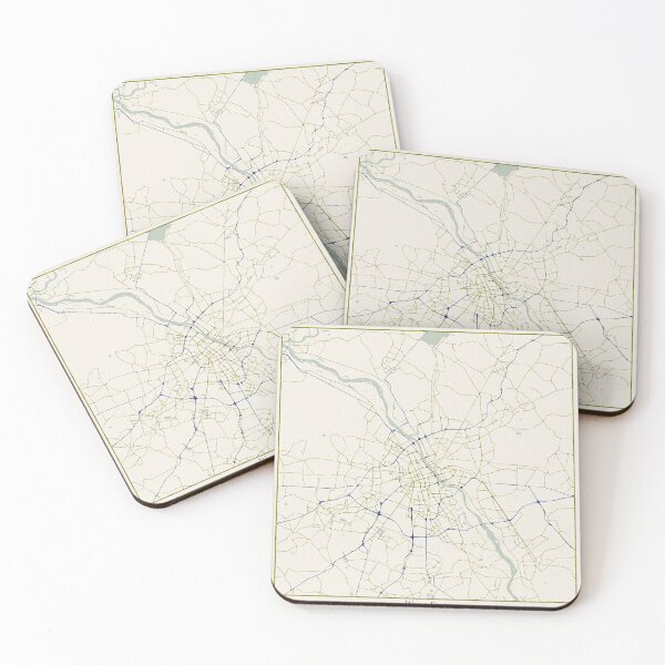 Item preview, Mapa de la ciudad de Varsovia Polonia - Dibujado a mano designed and sold by StylishStacks.