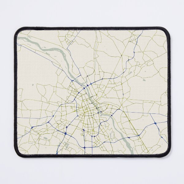 Item preview, Warsaw Poland City Map - Hand-Drawn designed and sold by StylishStacks.