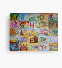 Alphabet Metal Print
