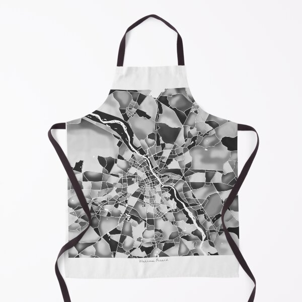 Item preview, Warsaw Poland City Map - Black and White Monochrome designed and sold by StylishStacks.