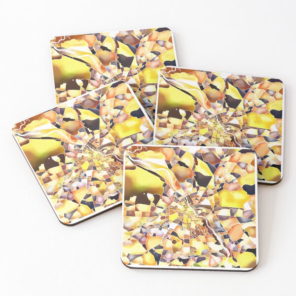 Item preview, Warsaw Poland City Map - Golden Yellow designed and sold by StylishStacks.