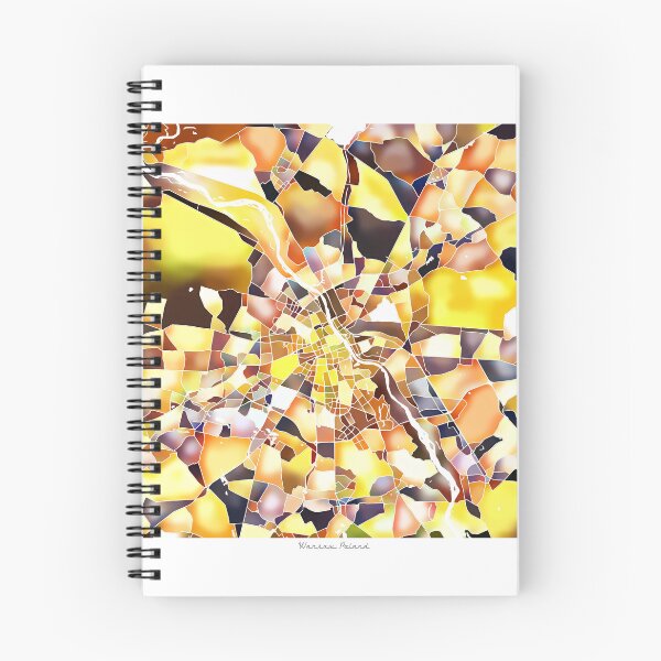 Item preview, Warsaw Poland City Map - Golden Yellow designed and sold by StylishStacks.