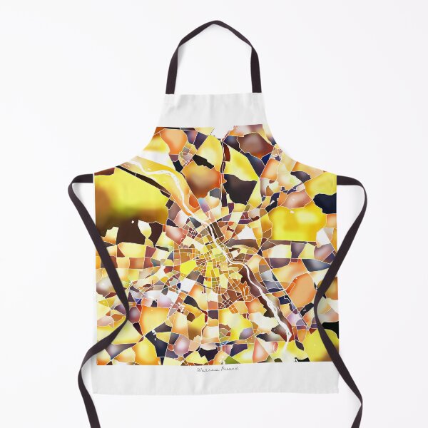 Item preview, Warsaw Poland City Map - Golden Yellow designed and sold by StylishStacks.