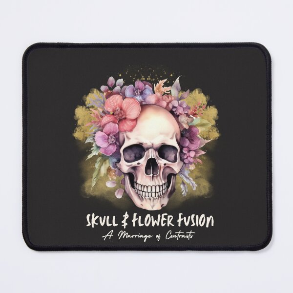 Item preview, Skull & flower Fusion designed and sold by Funwaytrend.