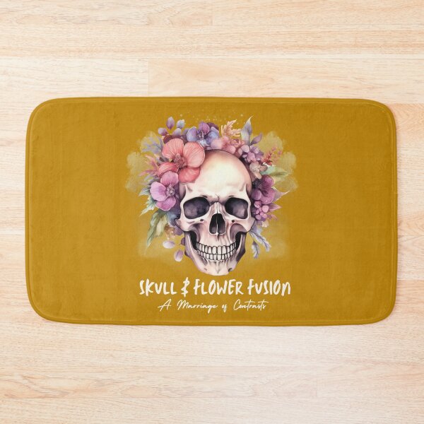 Item preview, Skull & flower Fusion designed and sold by Funwaytrend.