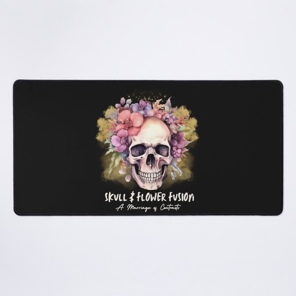 Item preview, Skull & flower Fusion designed and sold by Funwaytrend.