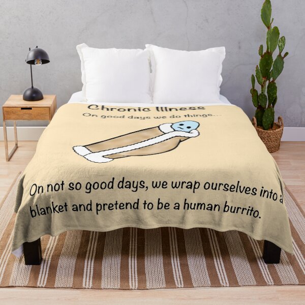 Item preview, On good days we do things… on not so good days we wrap ourselves into a blanket and pretend to be a human burrito. designed and sold by CaitlynConnor.