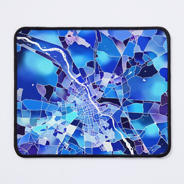 Item preview, Warsaw Poland City Map - Marine Blue designed and sold by StylishStacks.