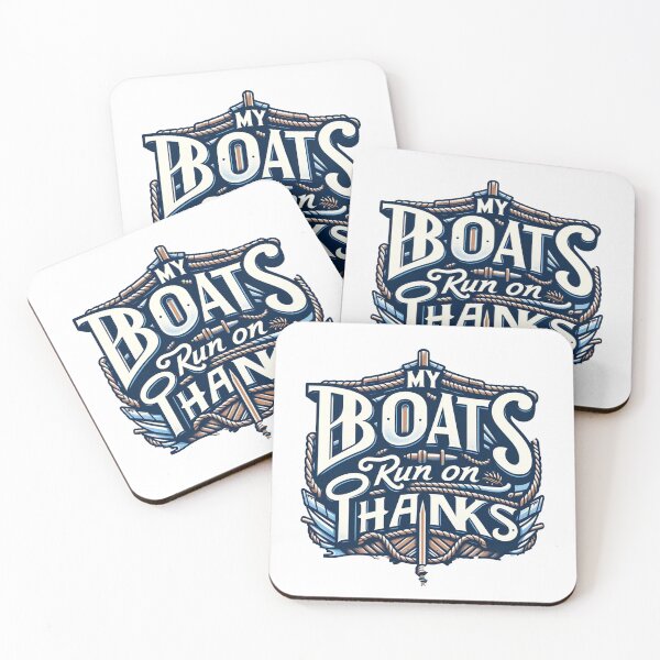 Item preview, My Boat runs on thanks - T shirt designed and sold by MakeToLive.