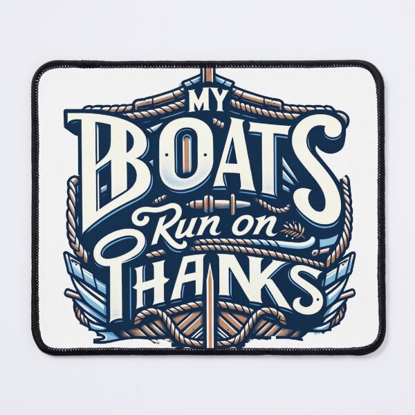 Item preview, My Boat runs on thanks - T shirt designed and sold by MakeToLive.