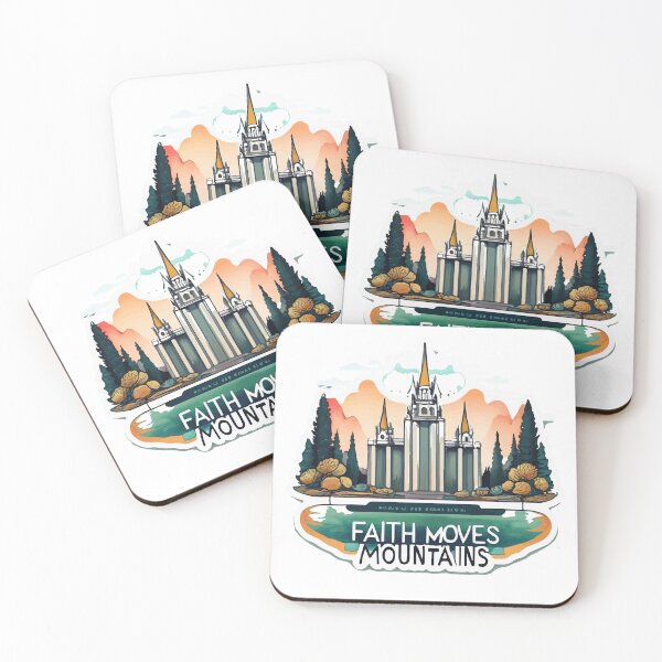 Item preview, Faith Moves Mountains - Serene Salt Lake Temple Landscape designed and sold by NiftyWrx.