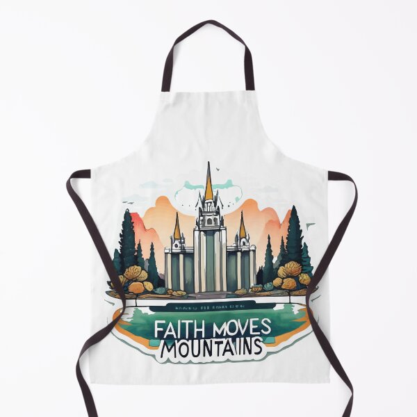 Item preview, Faith Moves Mountains - Serene Salt Lake Temple Landscape designed and sold by NiftyWrx.