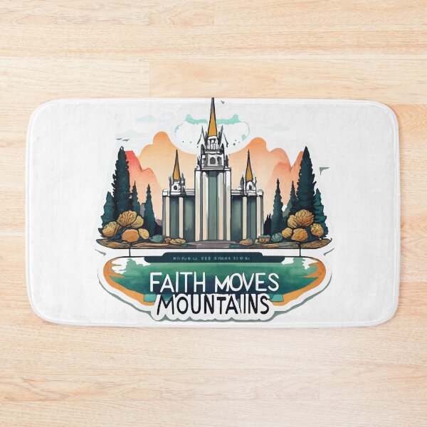 Item preview, Faith Moves Mountains - Serene Salt Lake Temple Landscape designed and sold by NiftyWrx.