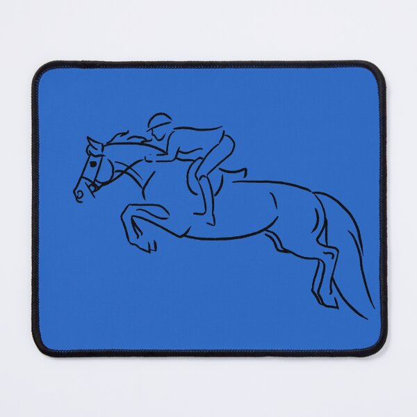 Item preview, Minimalist Sketch of Hunter Jumper Horse and Rider designed and sold by DappledMoon.