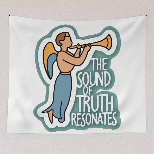 Item preview, Angel Moroni - The Sound of Truth Resonates designed and sold by NiftyWrx.