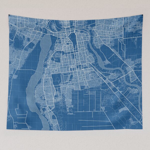 Item preview, Khartoum City Map of Sudan - Blueprint designed and sold by deMAP.