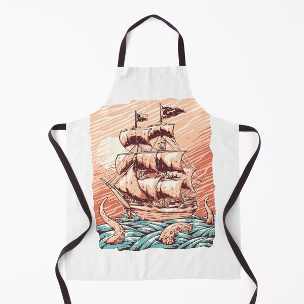 Item preview, Pirate Fight With Kraken designed and sold by metalcozmic.