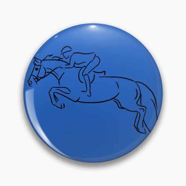 Item preview, Minimalist Sketch of Hunter Jumper Horse and Rider designed and sold by DappledMoon.