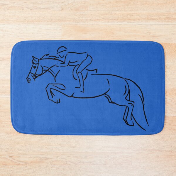 Item preview, Minimalist Sketch of Hunter Jumper Horse and Rider designed and sold by DappledMoon.