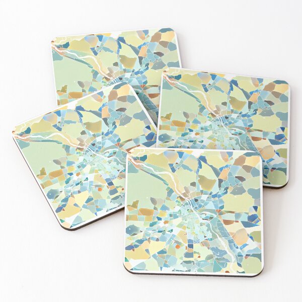 Item preview, Warsaw Poland City Map - Pastel Color Scheme designed and sold by StylishStacks.