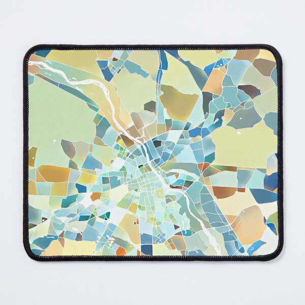 Item preview, Warsaw Poland City Map - Pastel Color Scheme designed and sold by StylishStacks.