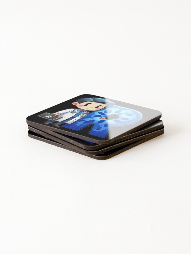 Thumbnail 4 of 5, Coasters (Set of 4), R For Radiologist designed and sold by SecurePassword.