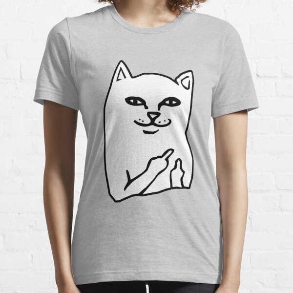 Camisetas: Dedo Medio Del Gato