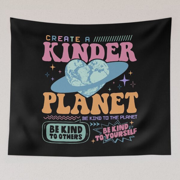 Item preview, Create A Kinder Planet Aesthetic designed and sold by tylermunart.