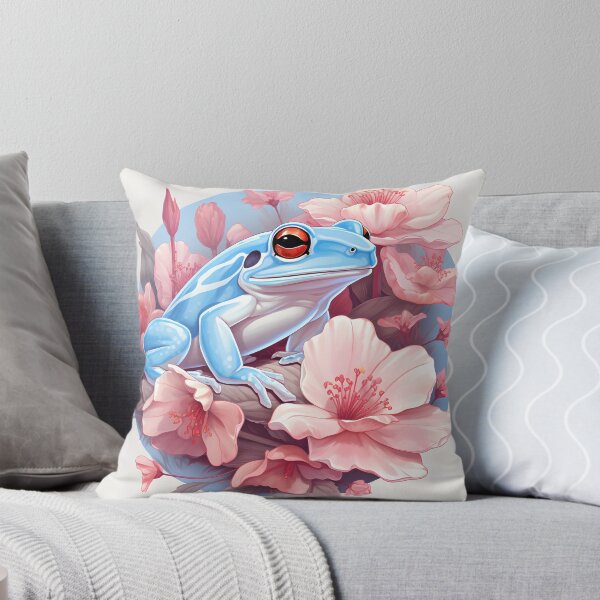 Aperçu de l'œuvre Grenouille et fleurs subtiles de la fierté trans créée et vendue par ArtliciousHUMAN.