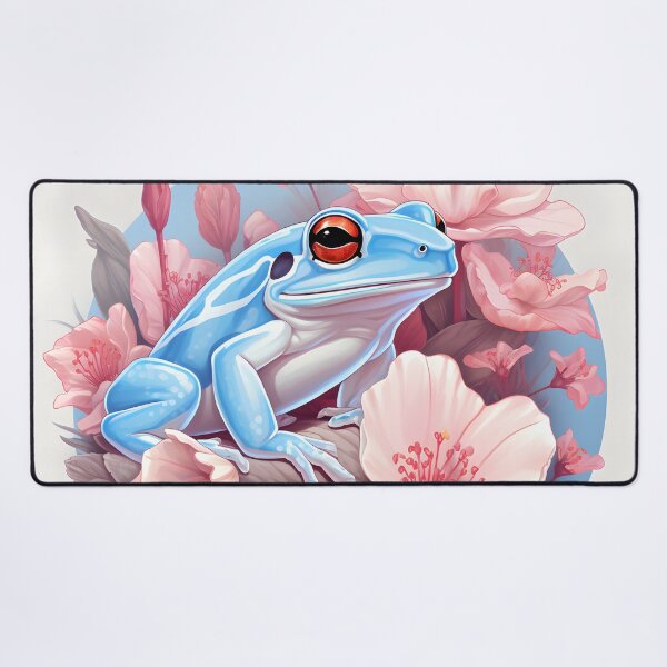 Item preview, Subtle Trans Pride Frog And Flowers designed and sold by ArtliciousHUMAN.