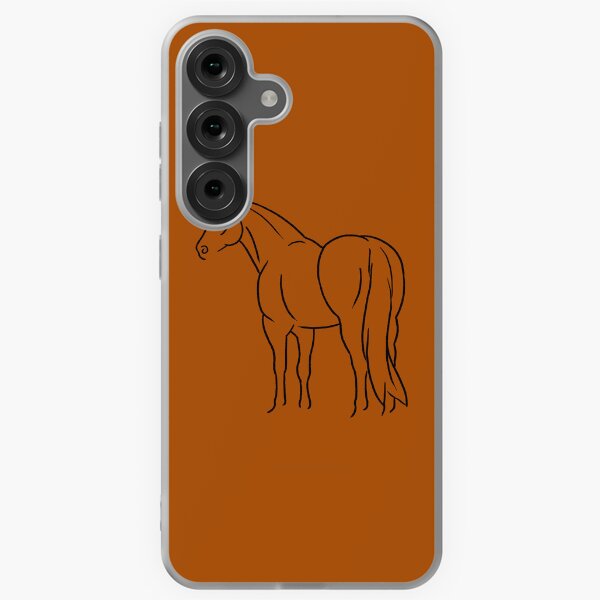 Aperçu de l'œuvre Croquis minimaliste du Quarter Horse américain créée et vendue par DappledMoon.