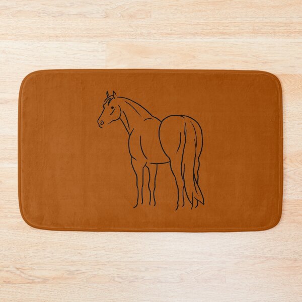 Item preview, Minimalist Sketch of American Quarter Horse designed and sold by DappledMoon.