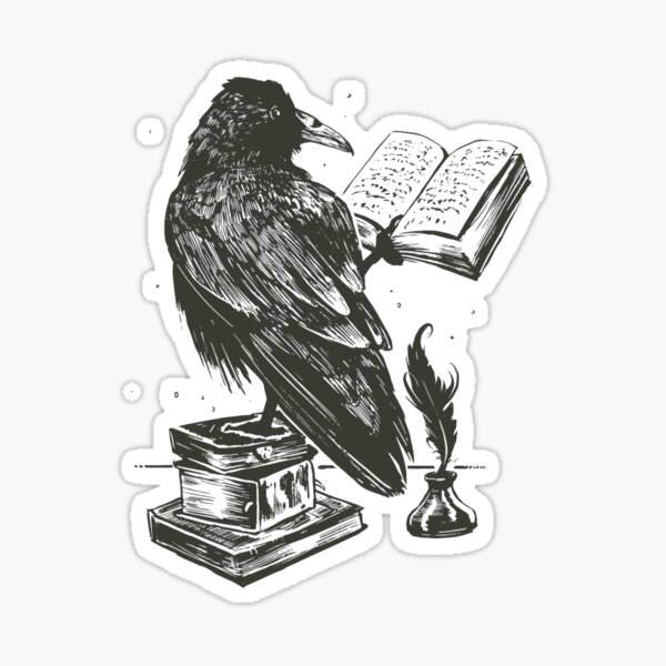 Item preview, Raven Scholar Gothic Library Ambiance designed and sold by Hudoges.