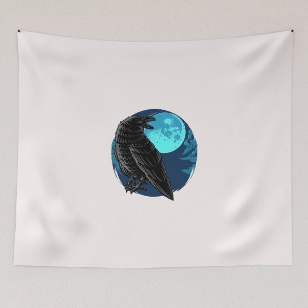 Item preview, Midnight Raven Under Full Moon designed and sold by Hudoges.