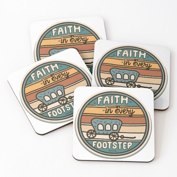 Item preview, Pioneer Wagon Sunset - Faith in Every Footstep designed and sold by NiftyWrx.