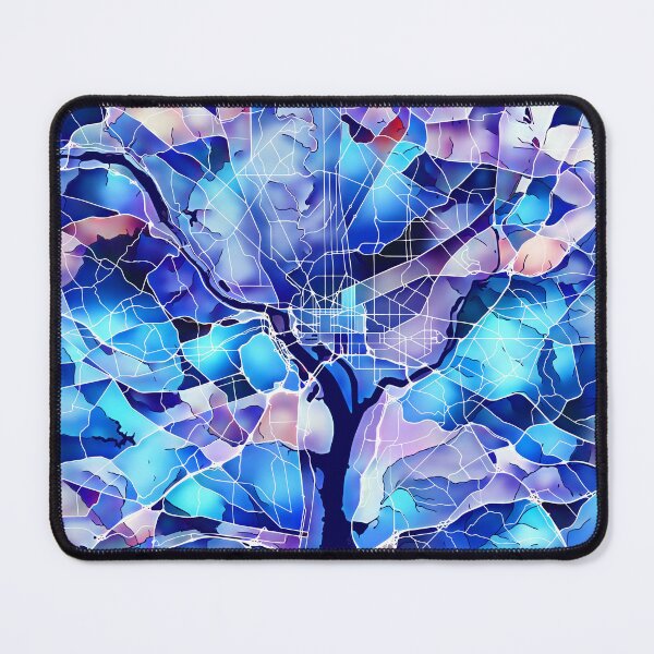 Item preview, Washington DC City Map - Marine Blue designed and sold by StylishStacks.