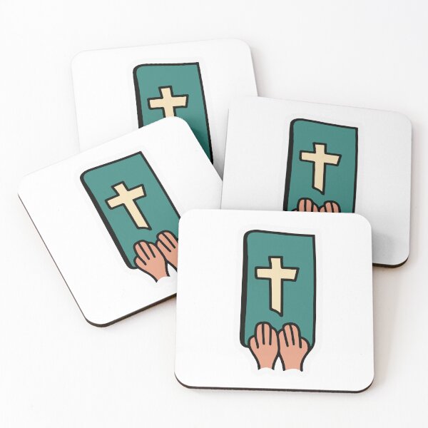 Item preview, Reverent Clasped Hands Over Scripture Illustration designed and sold by NiftyWrx.