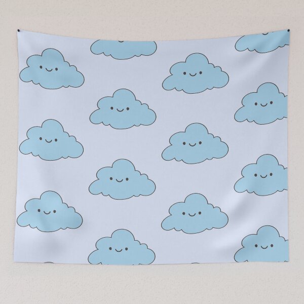 Item preview, Cute Fluffy Blue Cloud  designed and sold by elunemori.
