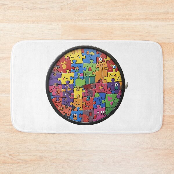 Item preview, Jigsaw Puzzle design Wall Clock 5 designed and sold by Charlies-Artbox.