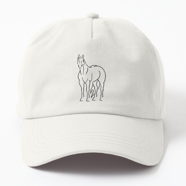 Aperçu de l'œuvre Croquis minimaliste du Quarter Horse américain créée et vendue par DappledMoon.