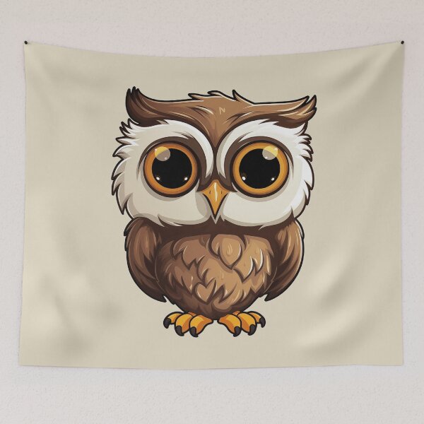Item preview, Cute Cartoon Owl designed and sold by Kitty Nut House.