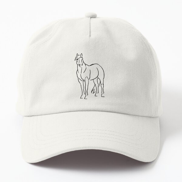 Aperçu de l'œuvre Croquis minimaliste du Quarter Horse américain créée et vendue par DappledMoon.