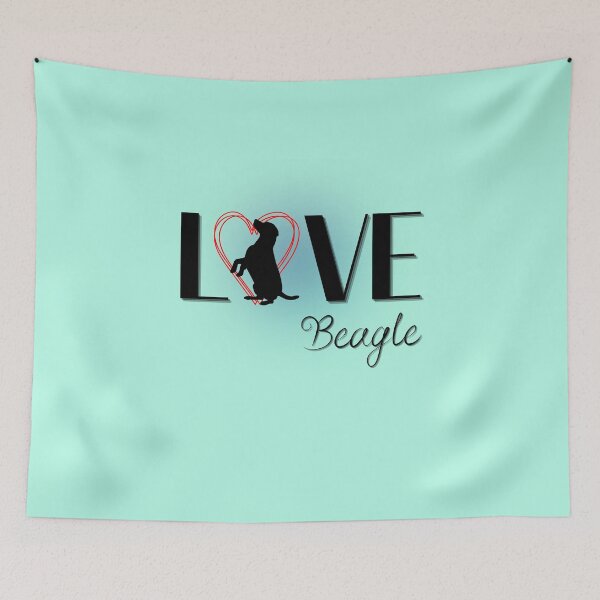 Item preview, 'Heartstrings Unleashed Love Beagle Tee'!  designed and sold by Wabi-SabiStudio.
