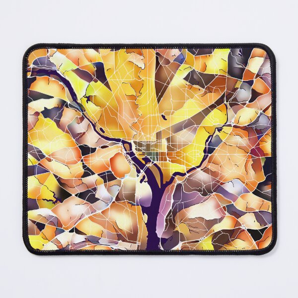 Item preview, Washington DC City Map - Golden Yellow designed and sold by StylishStacks.